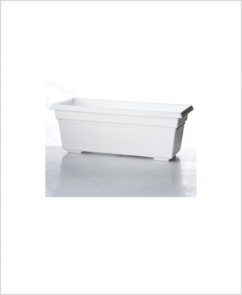 Buy Plastic Rectangular Planter (White Color)