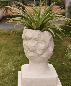 Head Planter 12 inch, Indoor - Outdoor Fiber Planters