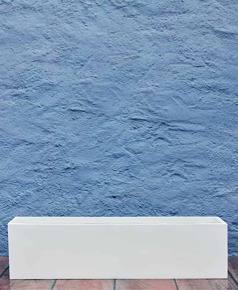 Rectangular Planter 48 inch, Indoor - Outdoor Fiber Planter