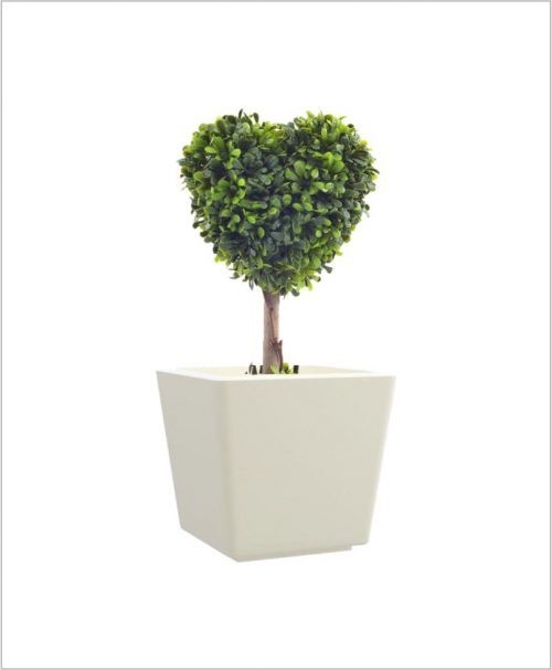 Tapered Square Shape Fiber Planter 15 inch